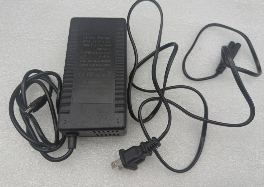 SJT-125E AC Adapter Charger For XVE Model XVE126-5460200 DC 54.6V 2A Power READ